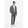 Костюм молодежный приталенного силуэта серый
