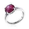 Кольцо из серебра с рубином звездчатым