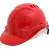 Каска защитная ЕВРО (пластиковое оголовье) красная