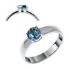 Кольцо из серебра с лондон топазом