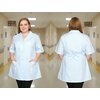 Рубашка мед. жен. белый М-227 ткань Тиси