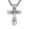Крест из платины с бриллиантами