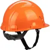 Каска защитная ЕВРО (ленточное оголовье) оранжевая