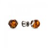 Серьги-пусеты с Янтарем