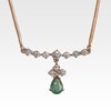 Колье из золота с изумрудом и бриллиантами