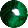 Малахит кабошон