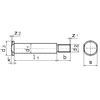 DIN 1445 болт с двухгранной головкой и резьбовой цапфой