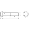 DIN 6921 болт с шестигранной головкой и фланцем
