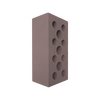 Силикатный кирпич утолщенный 11-ти пустотный Коричневый