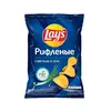 LAY'S Рифленые чипсы картофельные Сметана и лук 50 гр
