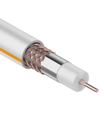 Кабель SAT 50M+CU/AL/CU, 75 Ом, 100м., белый REXANT 01-2401_м