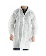 Халат защитный одноразовый на липучках 40 г/м2