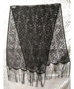 Шарф ритуальный с бахромой (тюль)