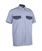 Сорочка охранника короткий рукав, цвет – серо - голубой