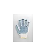 	 Перчатки рабочие хб 7 класс  с ПВХ ТОЧКА ЭКОНОМ