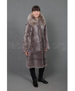 Шуба из овчины с воротником