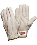 Кожаные анатомические перчатки серые GWARD FORCE XY276