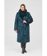 Шуба из лапок афганской каракульчи