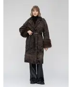 Шуба натуральная каракуль