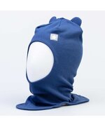 Шапка-шлем двухслойная синий