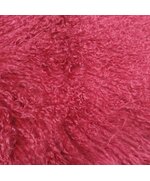 Меховые пластины ламы в малиновом цвете
