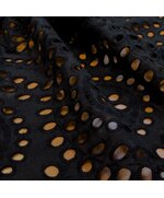 Ткань Черная Шитье