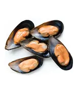 Мидии на полустворках в/м 30/40, вес. 12*1кг