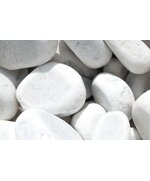 Мраморный щебень белый фр. 40 - 70 мм