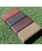 Брусчатка «Кирпичик» 4см цветной (на сером цементе)