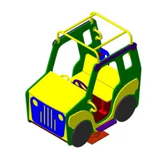 Качалка на пружине "Джип"