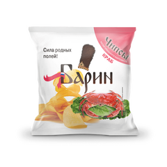 Чипсы «БАРИН» со вкусом Краб