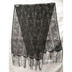 Шарф ритуальный с бахромой (тюль)