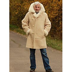 Полушубок овчинный нагольный ГОСТ 4432-71 бежевый