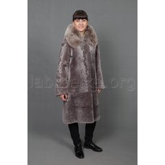 Шуба из овчины с воротником