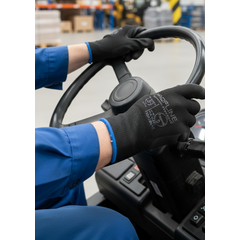 Перчатки PROFLINESPECIALIST нейлоновые с ПУ-покрытием, черный