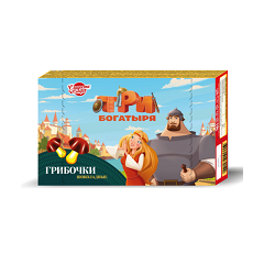 Печенье грибочки "ТРИ БОГАТЫРЯ" 45 гр.