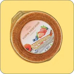 Маковые бисквитные коржи