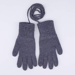 Перчатки из шерсти мериноса темно-серый