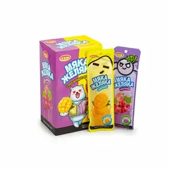 Десерт желейный ароматизированный "Мяка Желяка" со вкусом солнечный виноград и манго