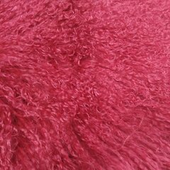 Меховые пластины ламы в малиновом цвете