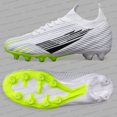 Бутсы футбольные KR-207 бело-зеленые DOLPHINSPORT