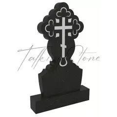 Вертикальный памятник с шестиконечным крестом GG2651