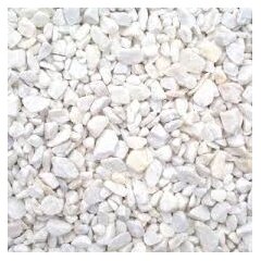 Щебень декоративный белый