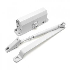 Доводчик дверной SOLLER №201 белый для дверей весом 25-35 кг