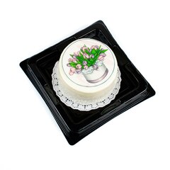 Мини Бенто торт "Тюльпаны"