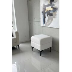 Белый пуф букле