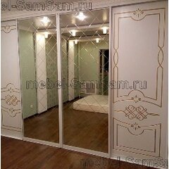 Шкафы купе с фацетом
