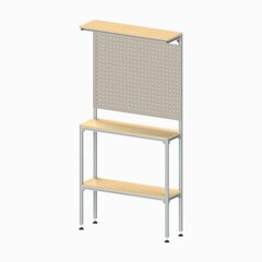 Узкий стенд-стойка с перфорированной панелью, серия 30