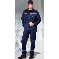 Костюм "Плотник" тёмно-синий с полукомбинезоном