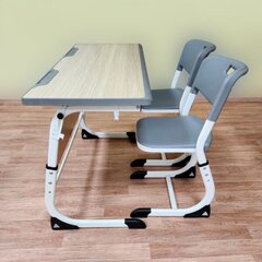 Парта двухместная регулируемая (без стульев)